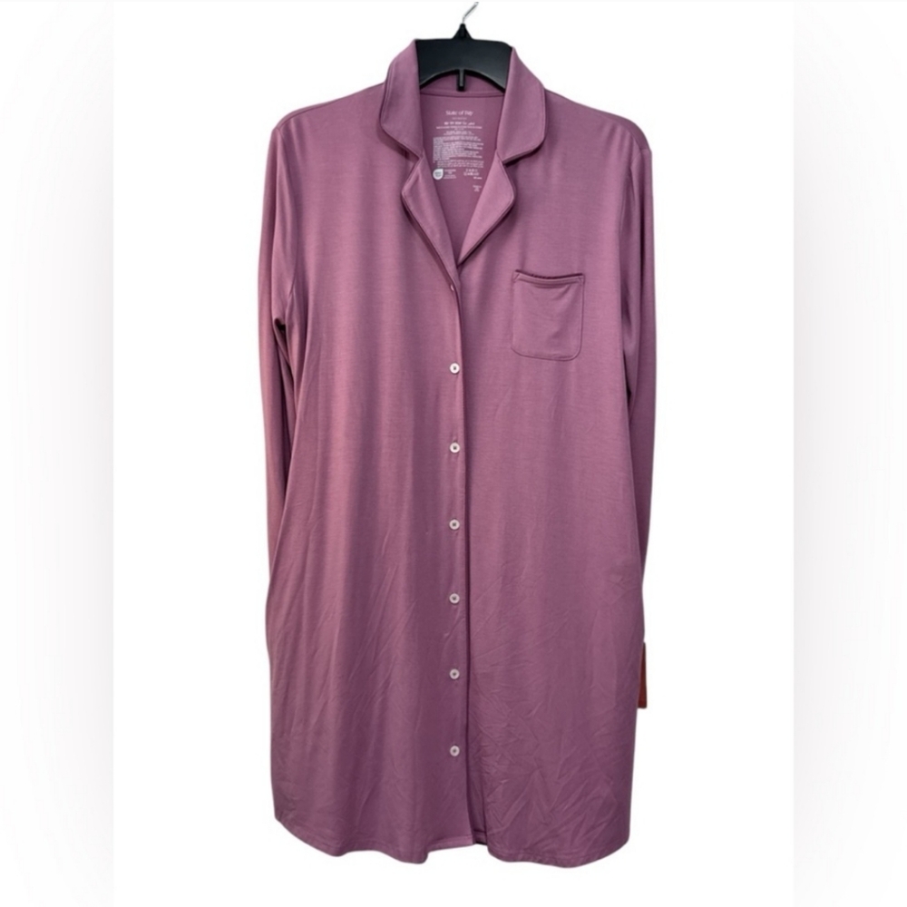 Pink Pajama Set with Long Sleeves and Relaxed Fit